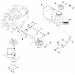 Stihl EVC 300.0 E (EVC300-0002) - Fuel System - Parts Diagram