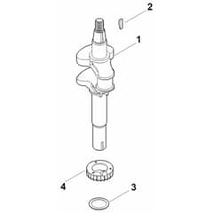 Stihl EVC 300.0 (EVC300-0001) - Crankshaft - Parts Diagram