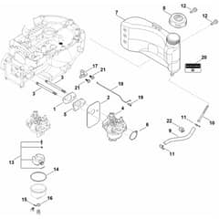 Stihl EVC 300.0 (EVC300-0001) - Fuel System - Parts Diagram