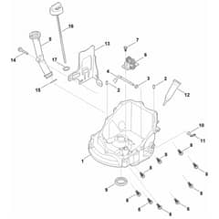Stihl EVC 300.1 E (EVC300-0004) - Governor Gear, Oil Pan - Parts Diagram