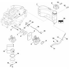 Stihl EVC 300.1 (EVC300-0003) - Fuel System - Parts Diagram
