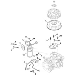 Stihl EVC 4000.1 (EVC4000-0002) - Ignition System, Flywheel - Parts Diagram