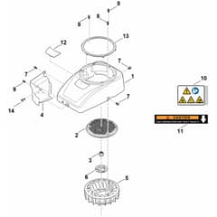 Stihl EVC 4000.1 (EVC4000-0003) - Fan Housing - Parts Diagram