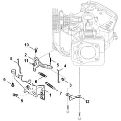 Stihl EVC 7000.0 (EVC7000-0002) - Regulator Linkage - Parts Diagram