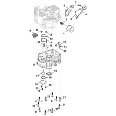 Stihl EVC 8000.0 (EVC8000-0002) - Governor Gear, Oil Pan - Parts Diagram
