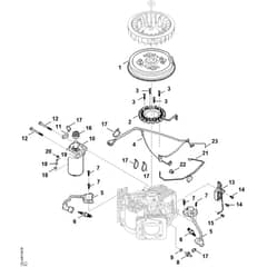 Stihl EVC 8000.0 (EVC8000-0002) - Ignition System, Flywheel - Parts Diagram