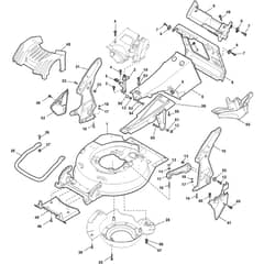 EXCEL 50 S B - 2012-2013 - 290506821/S12 - Stiga Rotary Mower Deck and Height Adjusting Diagram