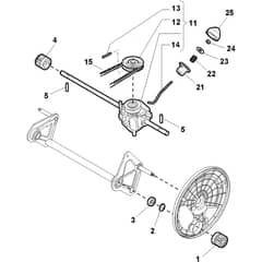 EXCEL 50 SQ B - 2011-2013 - 290506021/S11 - Stiga Rotary Mower Transmission Diagram