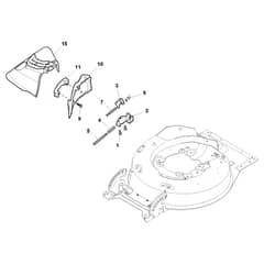 EXCEL 50 SQ H - 2010 - 290506031/S10 - Stiga Rotary Mower Ejection Guard Diagram