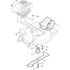 EXCEL 50 SVQ B - 2015 - 290507028/S14 - Stiga Rotary Mower Blade Diagram