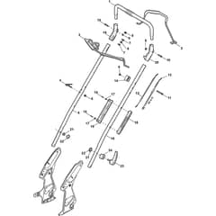 EXCEL 55 S4Q H - 2014 - 290557038/S14 - Stiga Rotary Mower Handle Upper Part Diagram
