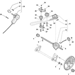 EXCEL 55 SVQ H - 2015 - 290557038/S14 - Stiga Rotary Mower Transmission Diagram