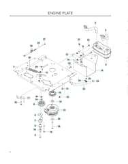 Husqvarna Ez 4824 Bf - Engine Plate