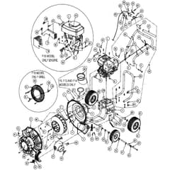Billy Goat F902S - Force Blower Main Diagram