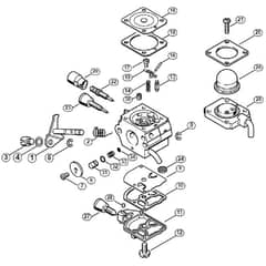 Genuine Stihl FC55 Z / J - Carburetor C1Q-S71 (25.2004)