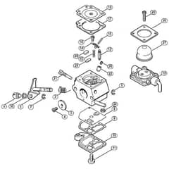 Genuine Stihl FC55 Z / L - Carburetor C1Q-S58 (27.2001)