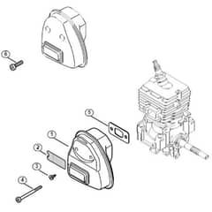 Genuine Stihl FC56 C-E Z / B - Muffler