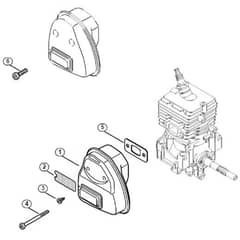 Genuine Stihl FC70 C-E Z / D - Muffler