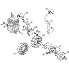 Genuine Stihl FC70 C-E Z / E - Ignition system, Clutch