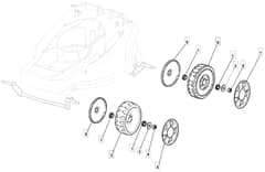 FE 600 L - 2008 - 294411663/SIB - Mountfield Rotary Mower Wheels Diagram