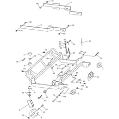 Flail Mower Complete Park 2+4WD - 2012-2024 - 13-0976-11 - Stiga Front Mower Lawn rake Diagram