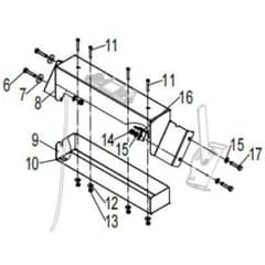 Cobra FORTIS14L - Cylinder Lawn Mower Apr 2023 Console Frame Diagram