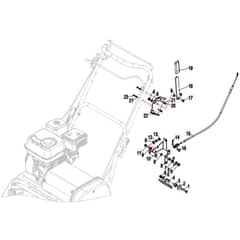 Cobra FORTIS17B - Cylinder Lawn Mower Apr 2023 Blade Brake Clutch Assy Diagram
