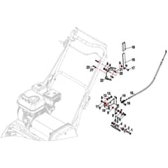Cobra FORTIS20B - Cylinder Lawn Mower Apr 2023 Blade Brake Clutch Assy Diagram