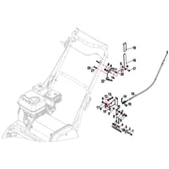 Cobra FORTIS25B - Cylinder Lawn Mower Apr 2023 Blade Brake Clutch Assy Diagram