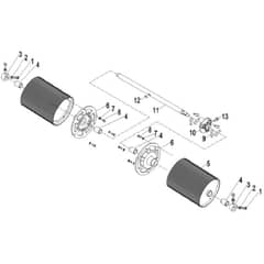 Cobra FORTIS25B - Cylinder Lawn Mower Apr 2023 Drive Roller Assy Diagram