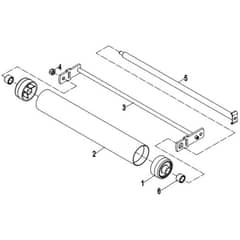 Cobra FORTIS25B - Cylinder Lawn Mower Apr 2023 Front Roller Assy Diagram