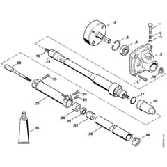 Stihl FR145 - Clutch Housing, Flexible Shaft - Parts Diagram