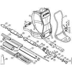 Genuine Stihl FR450 / R - Support frame, Drive tube assembly