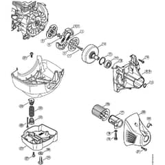 Genuine Stihl FR460 TC-E / L - Clutch, Clutch housing