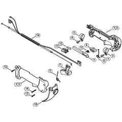 Genuine Stihl FR460 TC-EM / Q - Control handle (18.2015)