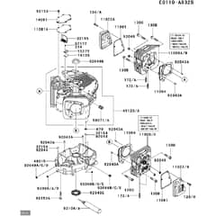 Countax Fr691V As19 Bs19 Cs19 - 01 Cylinder Crankcase