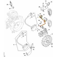 Stihl FR 460.0 TC-EFM - Ignition System - Parts Diagram