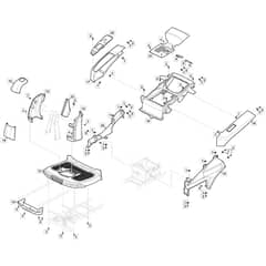 Freedom 28e - 2022 - 2T0250483/M22 - Mountfield Ride On Mower Body Diagram