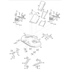 Freedom 28e - 2022 - 2T0250483/M22T - Mountfield Ride On Mower 72cm Deck Diagram