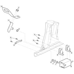 Freedom 28e - 2022 - 2T0250483/M22T - Mountfield Ride On Mower Drive Pedal Diagram