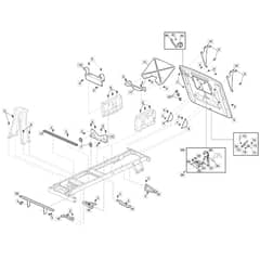 Freedom 28e - 2022 - 2T0250483/M22T - Mountfield Ride On Mower Frame Diagram