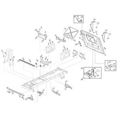 Freedom 28e - 2022 - 2T0250483/M22W - Mountfield Ride On Mower Frame Diagram