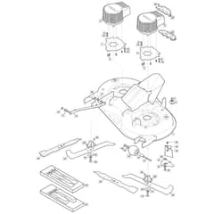 Freedom 30e - 2021 - 2T2200483/M21 - Mountfield Ride On Mower 84cm Deck Diagram