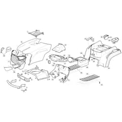 Freedom 30e - 2021 - 2T2200483/M21 - Mountfield Ride On Mower Body Diagram