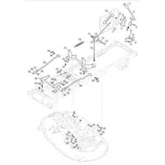 Freedom 30e - 2021 - 2T2200483/M21 - Mountfield Ride On Mower Deck Lifting Diagram