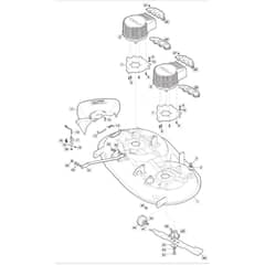 Freedom 38e_SD - 2021 - 2T0660483/M21 - Mountfield Ride On Mower 98cm Deck Diagram