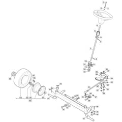 Freedom 38e_SD - 2022 - 2T0660483/M22 - Mountfield Ride On Mower Steering Diagram