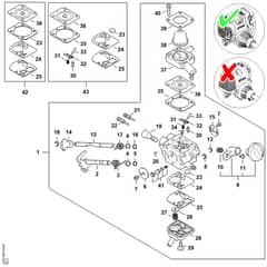 Stihl FS131.0 R - Carburetor 4180-20 - Parts Diagram