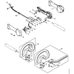 Stihl FS131.0 R - Handle - Parts Diagram
