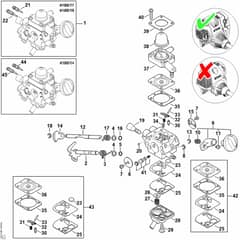 Stihl FS131 R - Carburetor - Parts Diagram